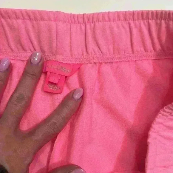 NWOT Lilly Pulitzer Large Kylar Ruffle short in Pink Shandy Item # 7V - Picture 3 of 7